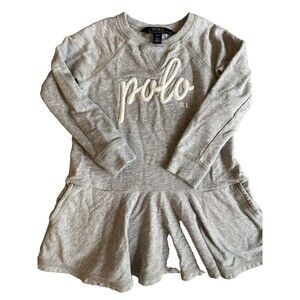 Polo Ralph Lauren French Terry Varsity Patch Dress Girl's Size 3T